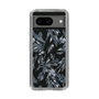 Slim Protection Case［ LAGUNAMOON - BotanicalJacquard - Clear×Black ］