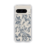 Slim Protection Case［ LAGUNAMOON - BotanicalJacquard - Clear×Black ］