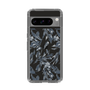 Slim Protection Case［ LAGUNAMOON - BotanicalJacquard - Clear×Black ］