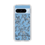 Slim Protection Case［ LAGUNAMOON - BotanicalJacquard - Clear×Black ］