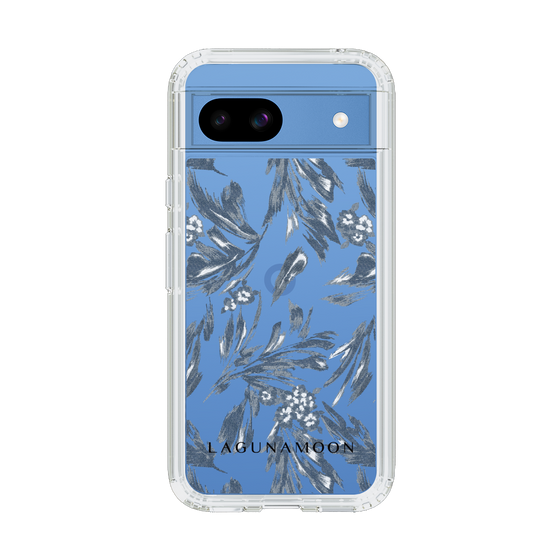 Slim Protection Case［ LAGUNAMOON - BotanicalJacquard - Clear×Black ］