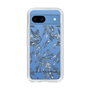 Slim Protection Case［ LAGUNAMOON - BotanicalJacquard - Clear×Black ］