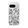 Slim Protection Case［ LAGUNAMOON - BotanicalJacquard - Clear×Black ］