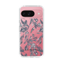 Slim Protection Case［ LAGUNAMOON - BotanicalJacquard - Clear×Black ］