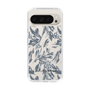 Slim Protection Case［ LAGUNAMOON - BotanicalJacquard - Clear×Black ］