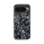 Slim Protection Case［ LAGUNAMOON - BotanicalJacquard - Clear×Black ］