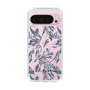 Slim Protection Case［ LAGUNAMOON - BotanicalJacquard - Clear×Black ］