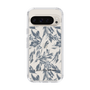 Slim Protection Case［ LAGUNAMOON - BotanicalJacquard - Clear×Black ］