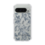 Slim Protection Case［ LAGUNAMOON - BotanicalJacquard - Clear×Black ］