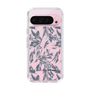 Slim Protection Case［ LAGUNAMOON - BotanicalJacquard - Clear×Black ］