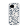 Slim Protection Case［ LAGUNAMOON - BotanicalJacquard - Clear×Black ］