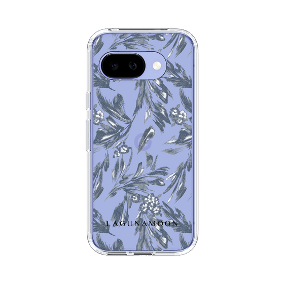 Slim Protection Case［ LAGUNAMOON - BotanicalJacquard - Clear×Black ］