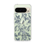 Slim Protection Case［ LAGUNAMOON - BotanicalJacquard - Clear×Black ］