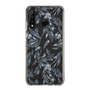 Slim Protection Case［ LAGUNAMOON - BotanicalJacquard - Clear×Black ］