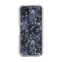 Slim Protection Case［ LAGUNAMOON - BotanicalJacquard - Clear×Black ］