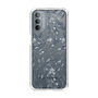Slim Protection Case［ LAGUNAMOON - BotanicalJacquard - Clear×Black ］