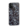 Slim Protection Case［ LAGUNAMOON - BotanicalJacquard - Clear×Black ］