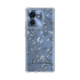 Slim Protection Case［ LAGUNAMOON - BotanicalJacquard - Clear×Black ］