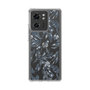 Slim Protection Case［ LAGUNAMOON - BotanicalJacquard - Clear×Black ］
