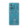 Slim Protection Case［ LAGUNAMOON - BotanicalJacquard - Clear×Black ］