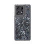 Slim Protection Case［ LAGUNAMOON - BotanicalJacquard - Clear×Black ］