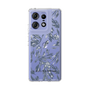 Slim Protection Case［ LAGUNAMOON - BotanicalJacquard - Clear×Black ］