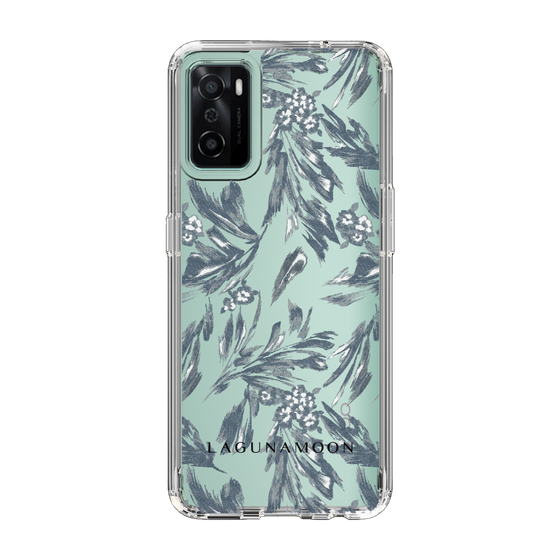 Slim Protection Case［ LAGUNAMOON - BotanicalJacquard - Clear×Black ］