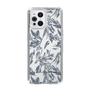 Slim Protection Case［ LAGUNAMOON - BotanicalJacquard - Clear×Black ］