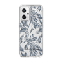 Slim Protection Case［ LAGUNAMOON - BotanicalJacquard - Clear×Black ］