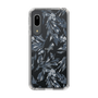 Slim Protection Case［ LAGUNAMOON - BotanicalJacquard - Clear×Black ］