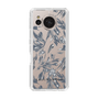 Slim Protection Case［ LAGUNAMOON - BotanicalJacquard - Clear×Black ］