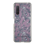 Slim Protection Case［ LAGUNAMOON - BotanicalJacquard - Clear×Black ］