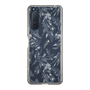Slim Protection Case［ LAGUNAMOON - BotanicalJacquard - Clear×Black ］