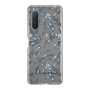 Slim Protection Case［ LAGUNAMOON - BotanicalJacquard - Clear×Black ］