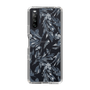 Slim Protection Case［ LAGUNAMOON - BotanicalJacquard - Clear×Black ］