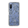 Slim Protection Case［ LAGUNAMOON - BotanicalJacquard - Clear×Black ］