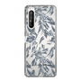 Slim Protection Case［ LAGUNAMOON - BotanicalJacquard - Clear×Black ］
