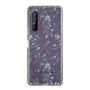 Slim Protection Case［ LAGUNAMOON - BotanicalJacquard - Clear×Black ］