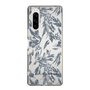 Slim Protection Case［ LAGUNAMOON - BotanicalJacquard - Clear×Black ］