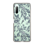 Slim Protection Case［ LAGUNAMOON - BotanicalJacquard - Clear×Black ］