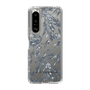 Slim Protection Case［ LAGUNAMOON - BotanicalJacquard - Clear×Black ］