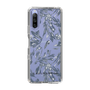 Slim Protection Case［ LAGUNAMOON - BotanicalJacquard - Clear×Black ］