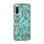 Slim Protection Case［ LAGUNAMOON - BotanicalJacquard - Clear×Black ］