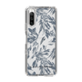 Slim Protection Case［ LAGUNAMOON - BotanicalJacquard - Clear×Black ］