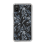 Slim Protection Case［ LAGUNAMOON - BotanicalJacquard - Clear×Black ］