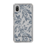 Slim Protection Case［ LAGUNAMOON - BotanicalJacquard - Clear×Black ］
