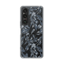 Slim Protection Case［ LAGUNAMOON - BotanicalJacquard - Clear×Black ］