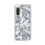 Slim Protection Case［ LAGUNAMOON - BotanicalJacquard - Clear×Black ］