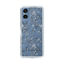 Slim Protection Case［ LAGUNAMOON - BotanicalJacquard - Clear×Black ］
