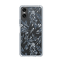 Slim Protection Case［ LAGUNAMOON - BotanicalJacquard - Clear×Black ］